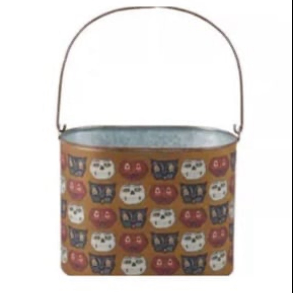 New Halloween Faces Metal Bucket